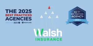 Walsh Insurance 2025 Big I Best Practices Agency Award logo