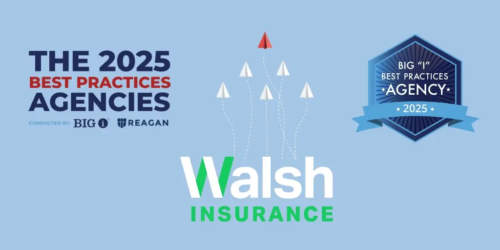 Walsh Insurance 2025 Big I Best Practices Agency Award logo