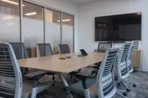 Small conference room at the Walsh Buffalo office